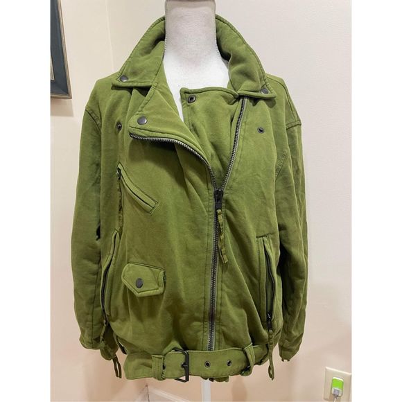 Free People Rebel Rebel Knit Moto Jacket Size XS - Picture 8 of 13